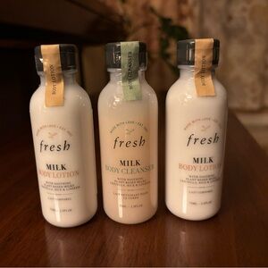 Fresh Milk Body Lotion and Cleanser Trio